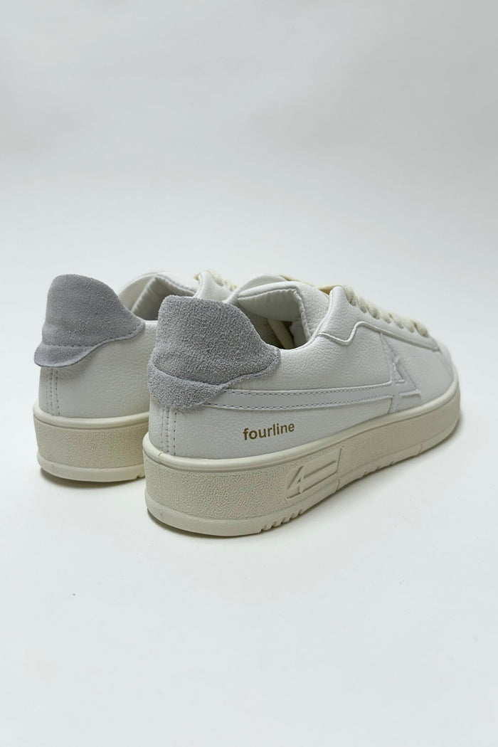 4 Fourline Sneakers Basket Bassa Bianco Donna