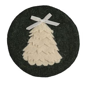 Christmas Tree Felt Trivet