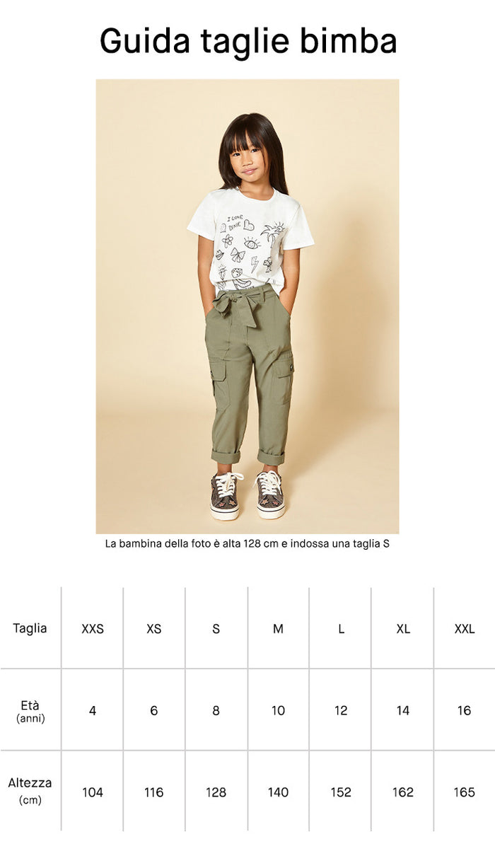 Dixie Felpa Girocollo Cropped Blu Bambina