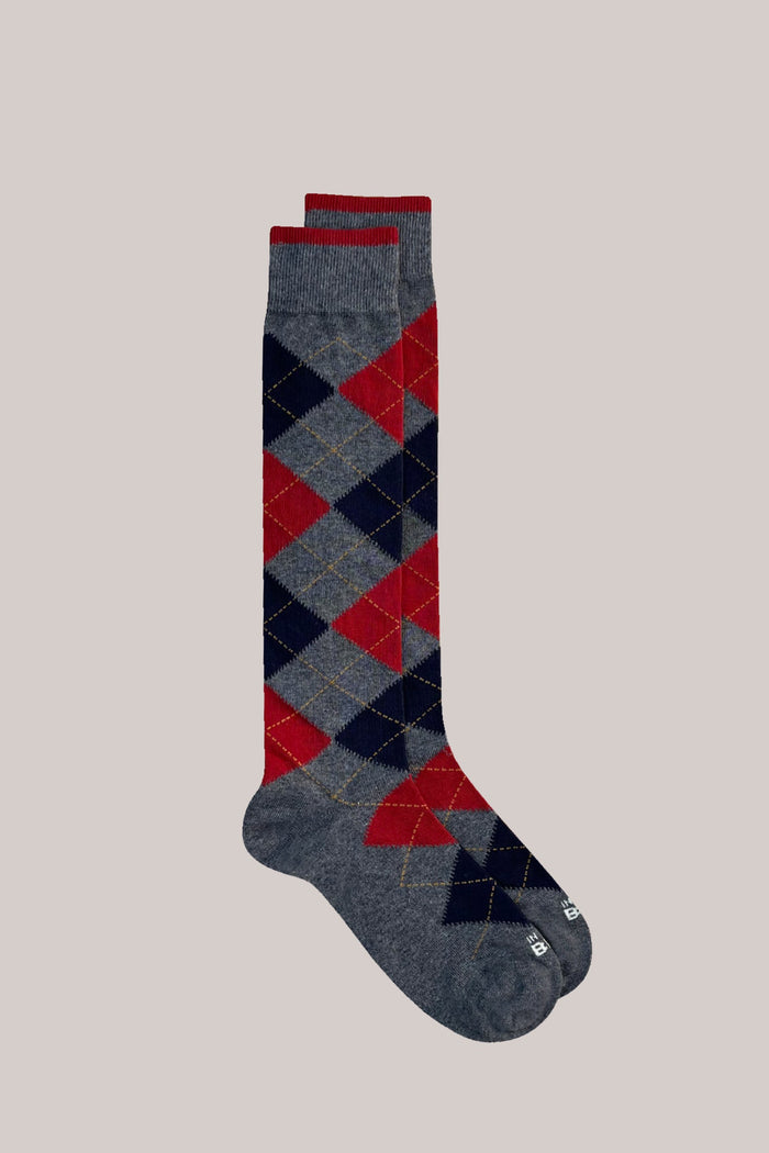 In The Box Calza Argyle Grigio Uomo