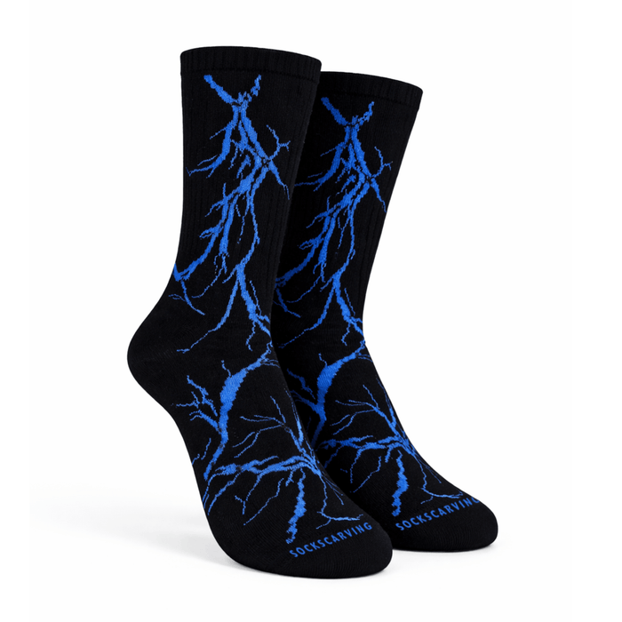 -Lightning 2.0 Thunder Socks-Black Blue-
