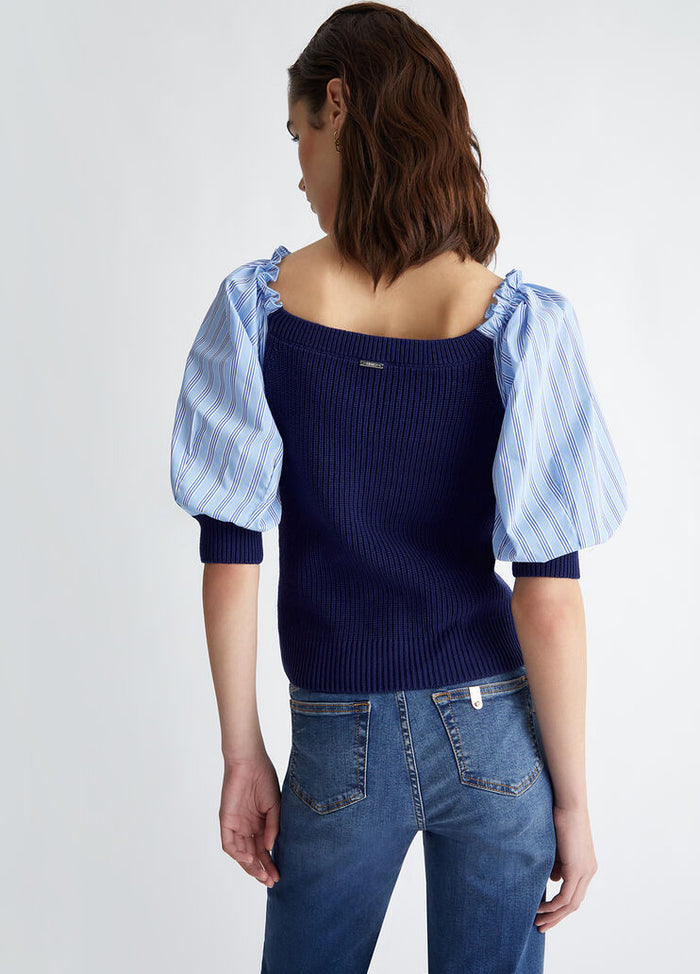 Liu Jo Pull M.i Manica Tessuto Donna