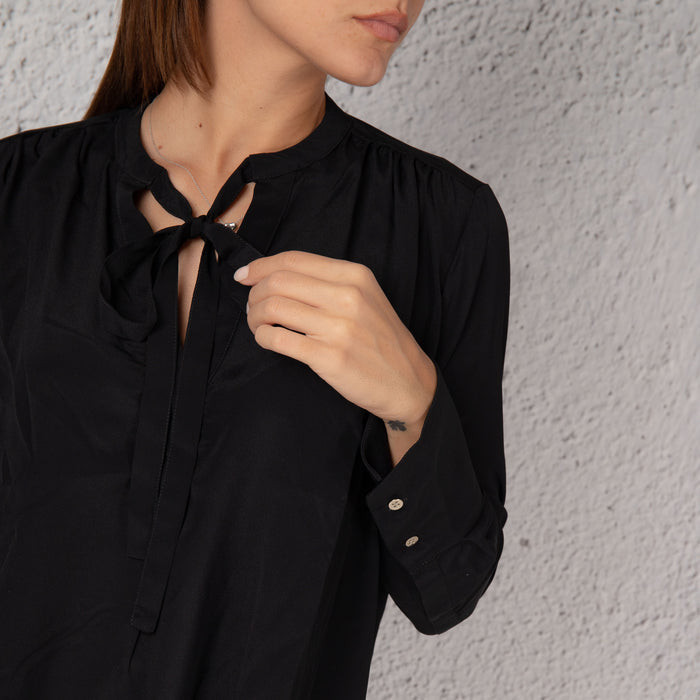 Mason's Camicia Con Fiocco Nero Donna