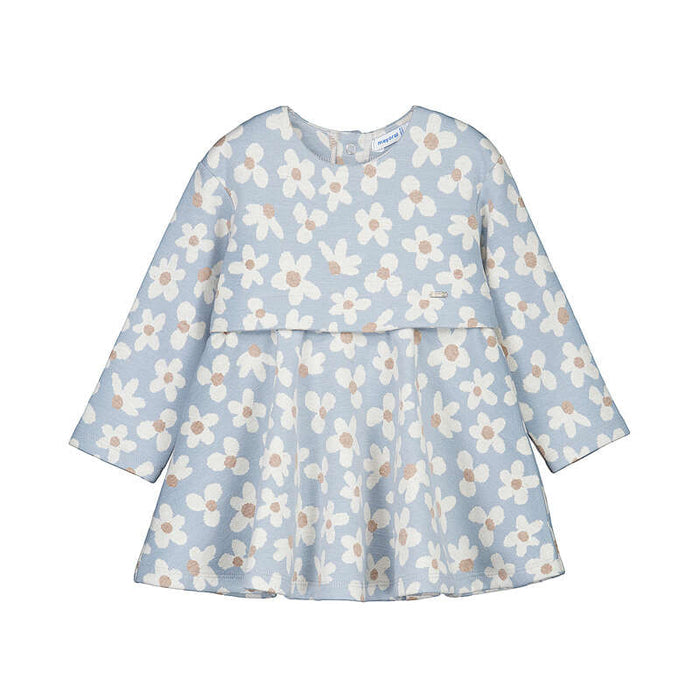 Mayoral – Knit Dress in Blue Flowers
