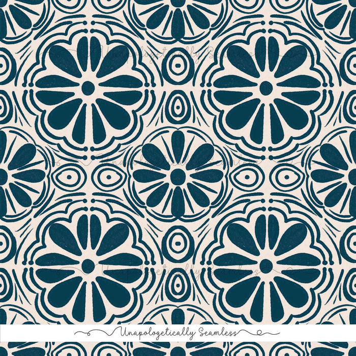 Mex Tile Navy
