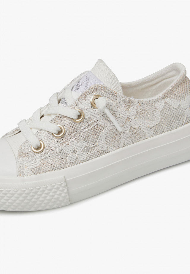 Naturino Sneakers Ayasy Embroidered Bianco Bambina