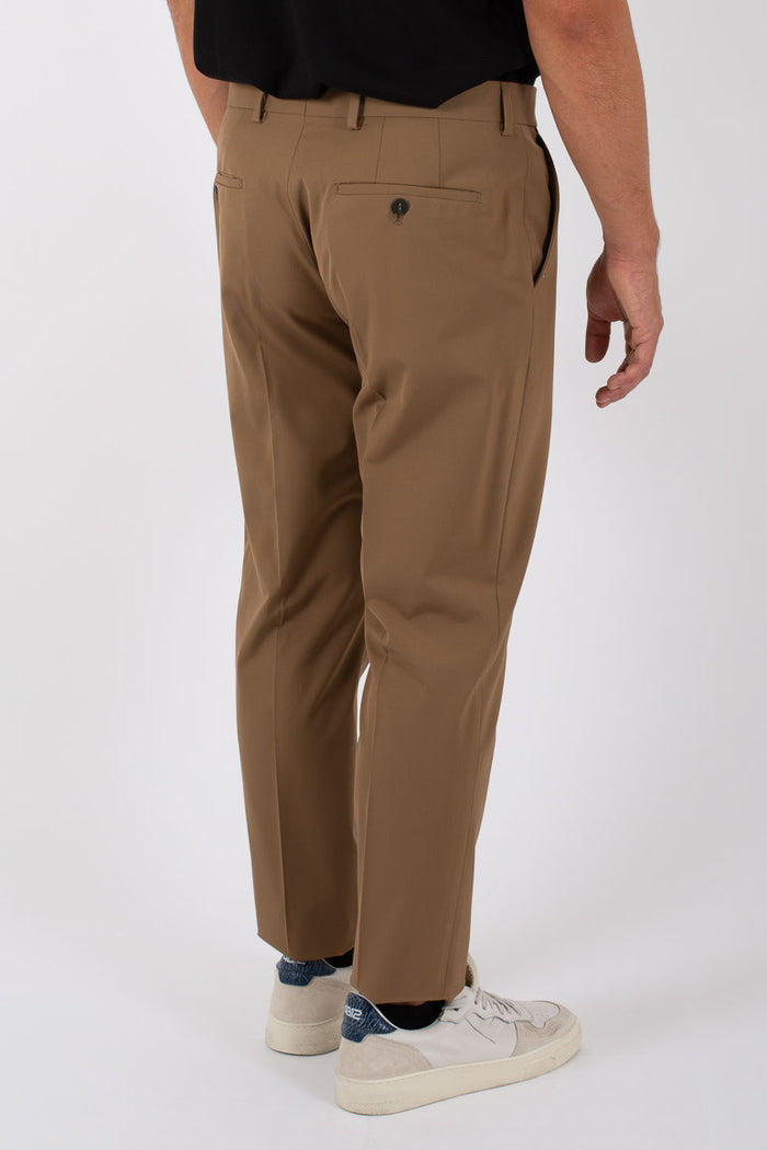 Selected Pantalone Slim Flex Noos Marrone Uomo