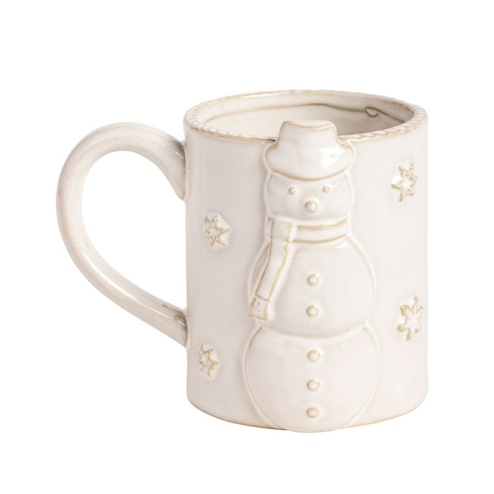 Snowman White Christmas Mug