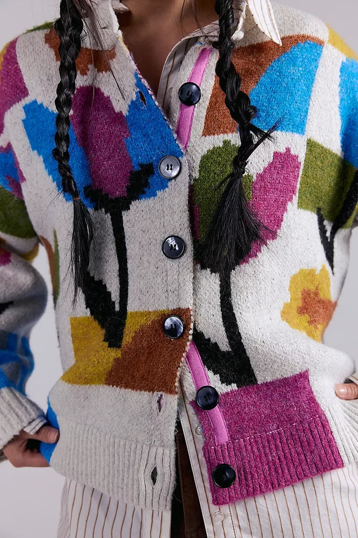 Tulip Whirl Cardigan