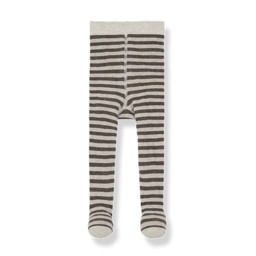+1 in the Family – Ancona Striped Tights in Dark Taupe