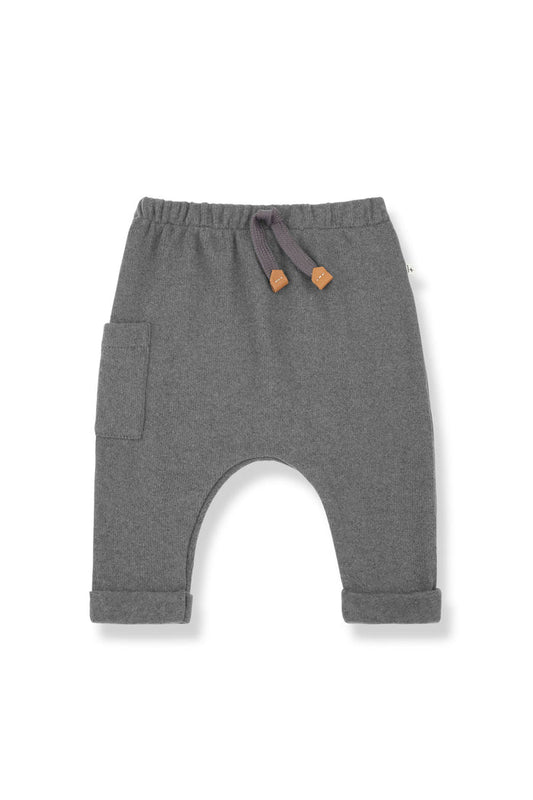 1+ In The Family Pantalone Extra Soft Fleece Grigio Bambino