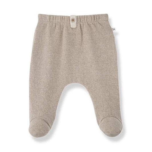 +1 in the Family – Saignon Leggings W/ Feet in Beige