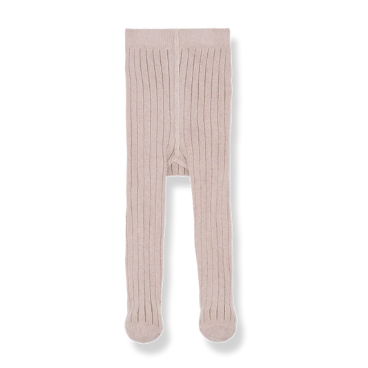 +1 in the Family – Siracusa Ribbed Plain Tights in Nude