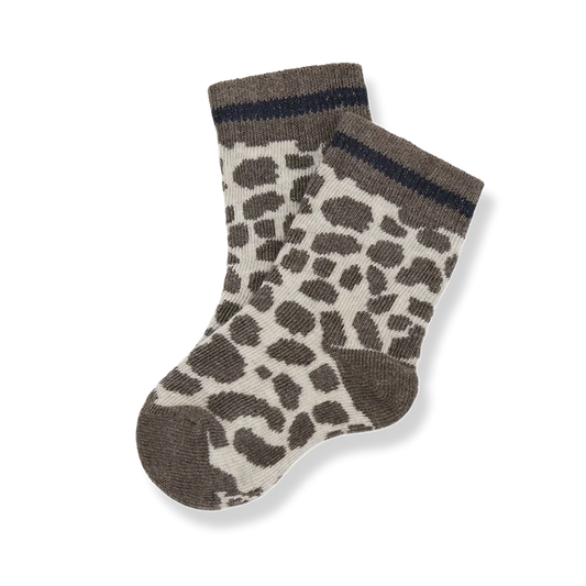 +1 in the Family – Trieste Intarsia Socks in Dark- Taupe