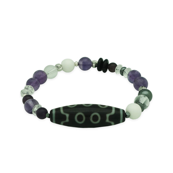 10 Eye Dzi Bracelet for Karmic Purification