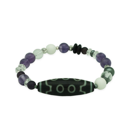 10 Eye Dzi Bracelet for Karmic Purification