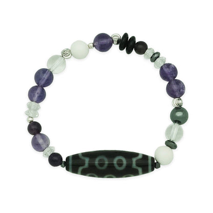 10 Eye Dzi Bracelet for Karmic Purification