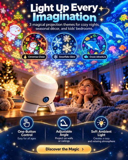 Turn Any Room Into a Christmas Wonderland – Holiday Projection Night Light