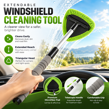 9-Piece Windshield Cleaning Kit – Extendable Car Window Cleaner for a Streak-Free Shine 🚗✨