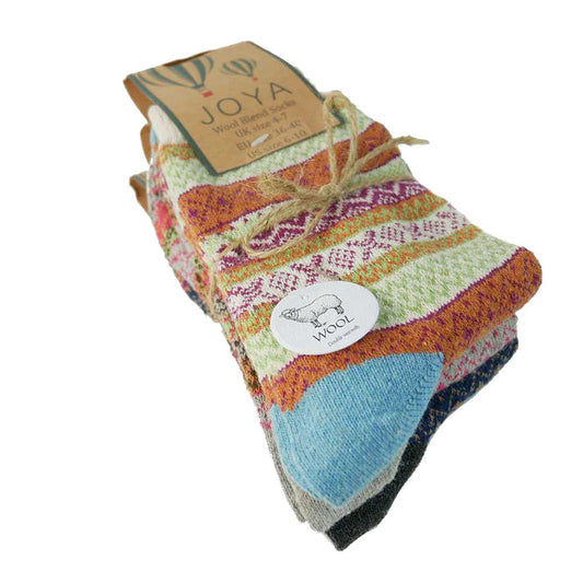 3 pairs of Ladies fine knit Fairisle Socks