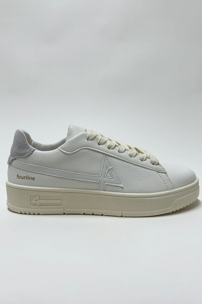 4 Fourline Sneakers Basket Bassa Bianco Donna