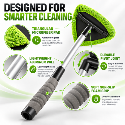 9-Piece Windshield Cleaning Kit – Extendable Car Window Cleaner for a Streak-Free Shine 🚗✨