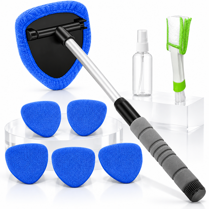 9-Piece Windshield Cleaning Kit – Extendable Car Window Cleaner for a Streak-Free Shine 🚗✨