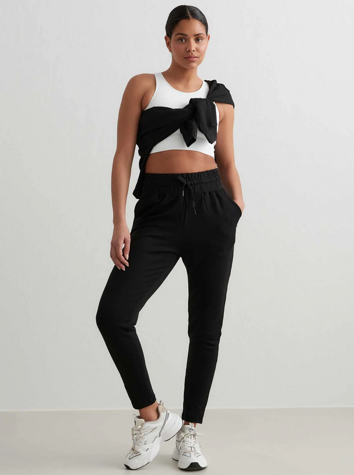 Aimn Black Comfy Sweatpants