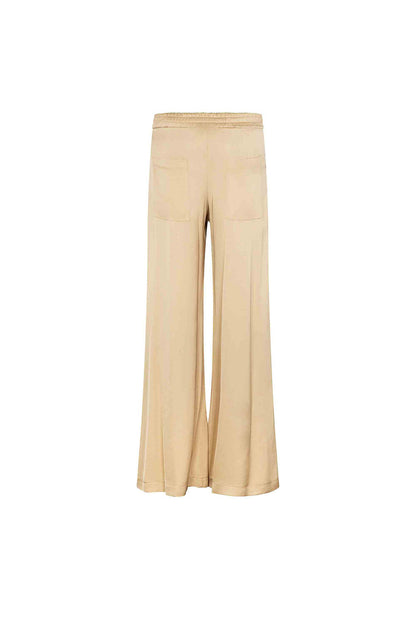 Akep Pantapalazzo In Raso Marrone Donna
