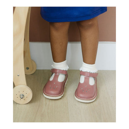 ALix Toddler Girl's Mary Jane - L'Amour Shoes - Vintage Rose