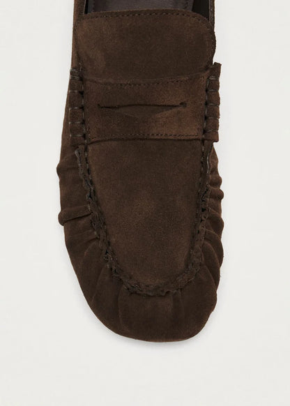 ALOHAS - Aven Suede Brown Leather Loafers