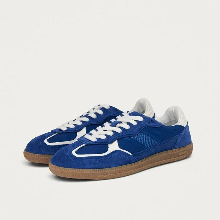 ALOHAS - Rife Leather Sneaker in Blue Leather
