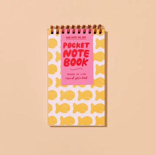 And Here We Are - Goldfish Small Spiral Notebook