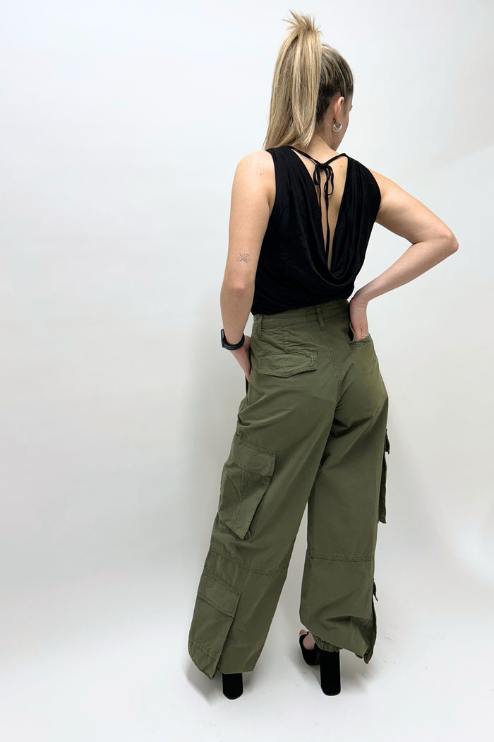 Aniye By Pant Cargo Over Canvas Stone Donna