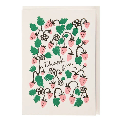 Archivist Gallery - Strawberry Thank You Card