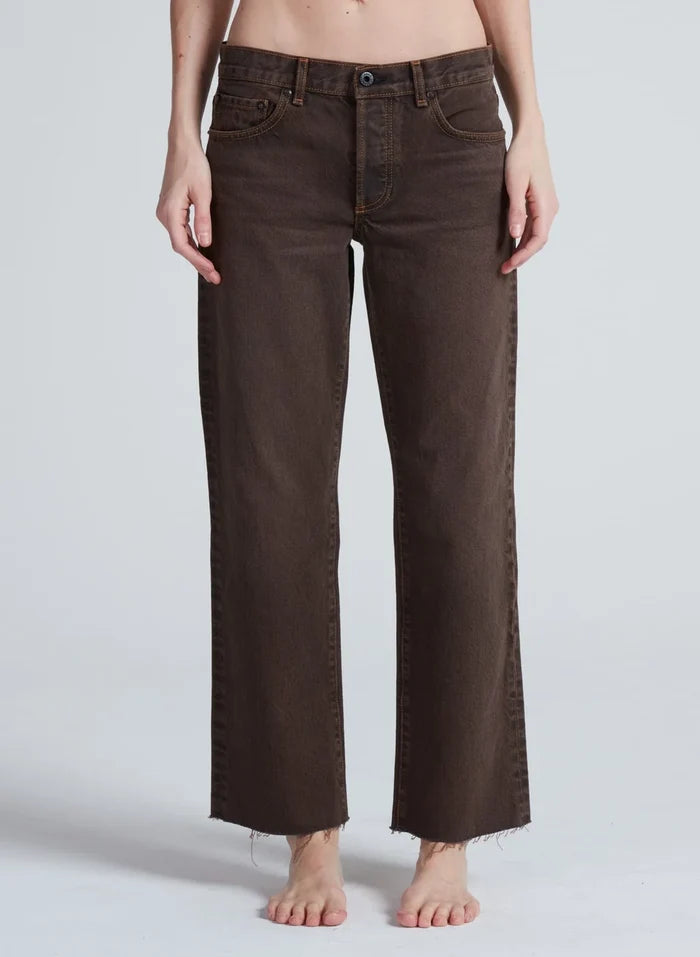 ASKK NY – Low Rise Straight in Distressed Brown