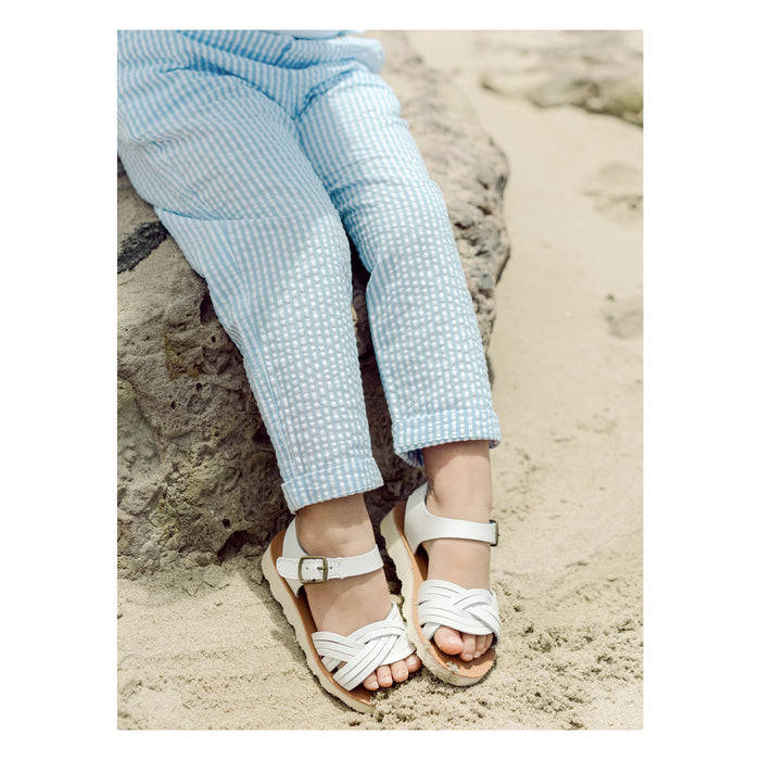 Girl's Toddler Wedge Sandal Beach White