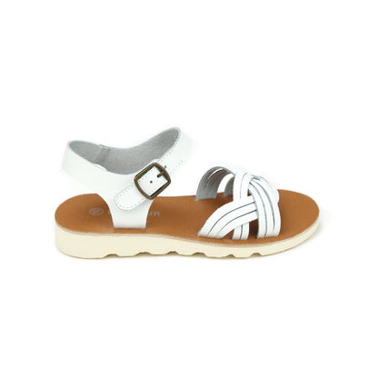 Girl's Toddler Summer Sandal Wedge White