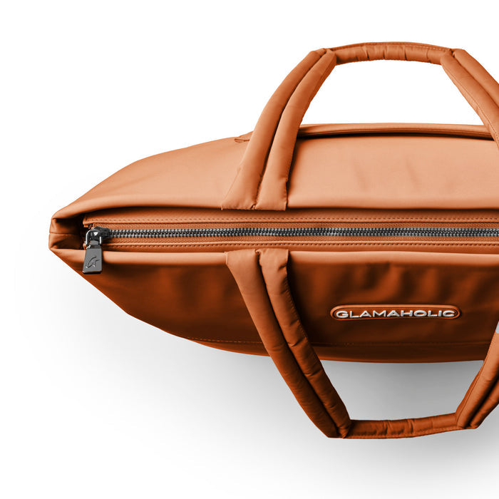 ATHLETIC NYLON TOTE - BROWN