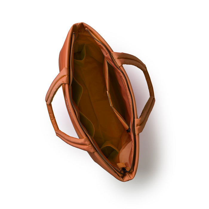 ATHLETIC NYLON TOTE - BROWN
