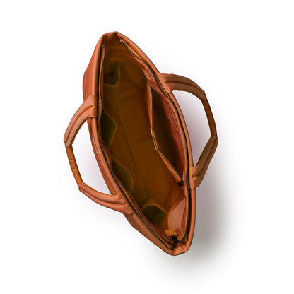 ATHLETIC NYLON TOTE - BROWN
