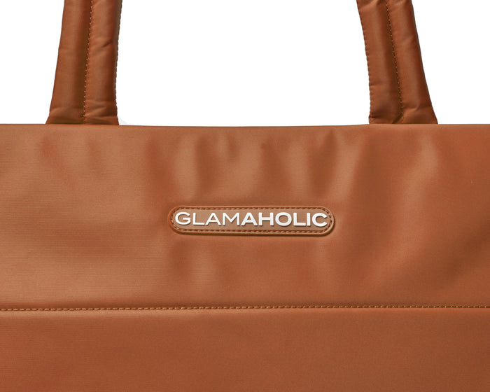 ATHLETIC NYLON TOTE - BROWN