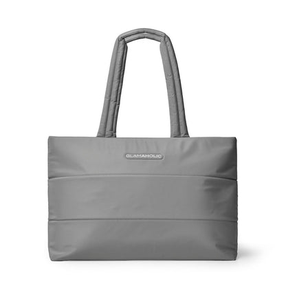 ATHLETIC NYLON TOTE - GRAY