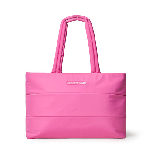 ATHLETIC NYLON TOTE - HOT PINK