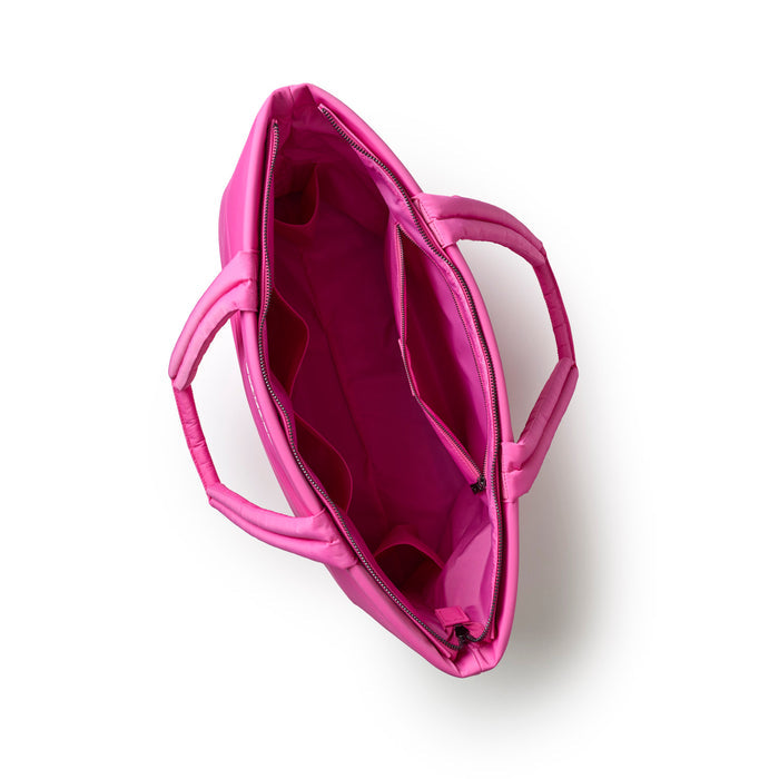 ATHLETIC NYLON TOTE - HOT PINK