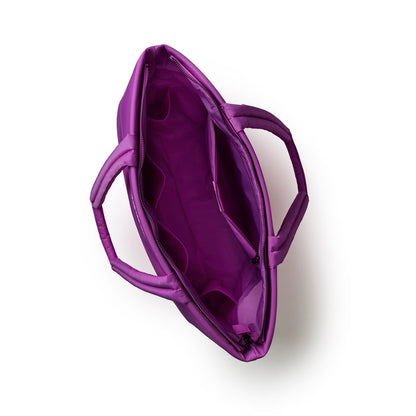 ATHLETIC NYLON TOTE - PURPLE