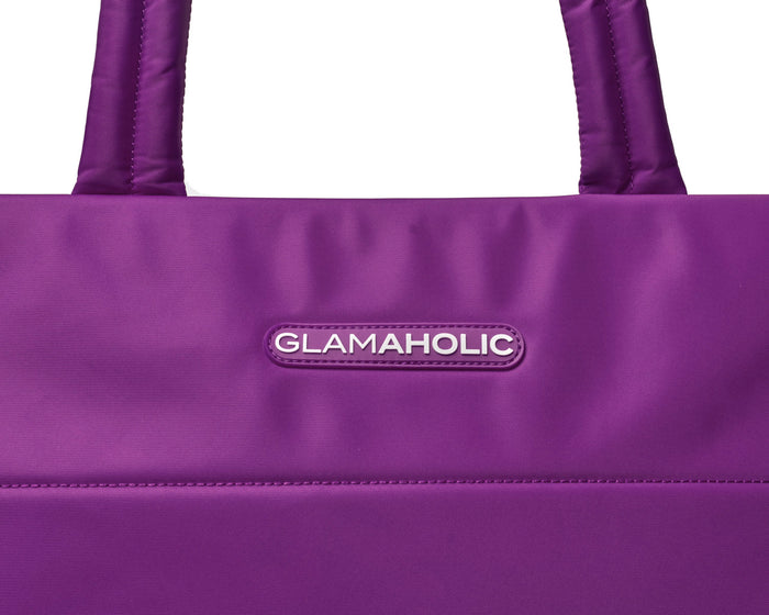 ATHLETIC NYLON TOTE - PURPLE