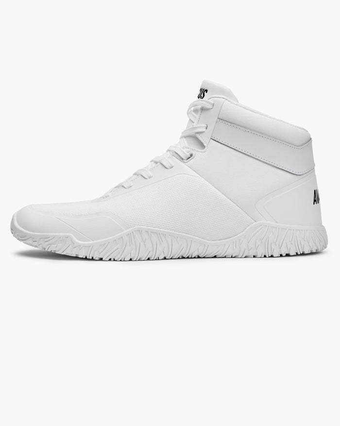 avancus-apex-power-high-top-white-powerlifting-lifting-shoe-bench-squat-deadlift