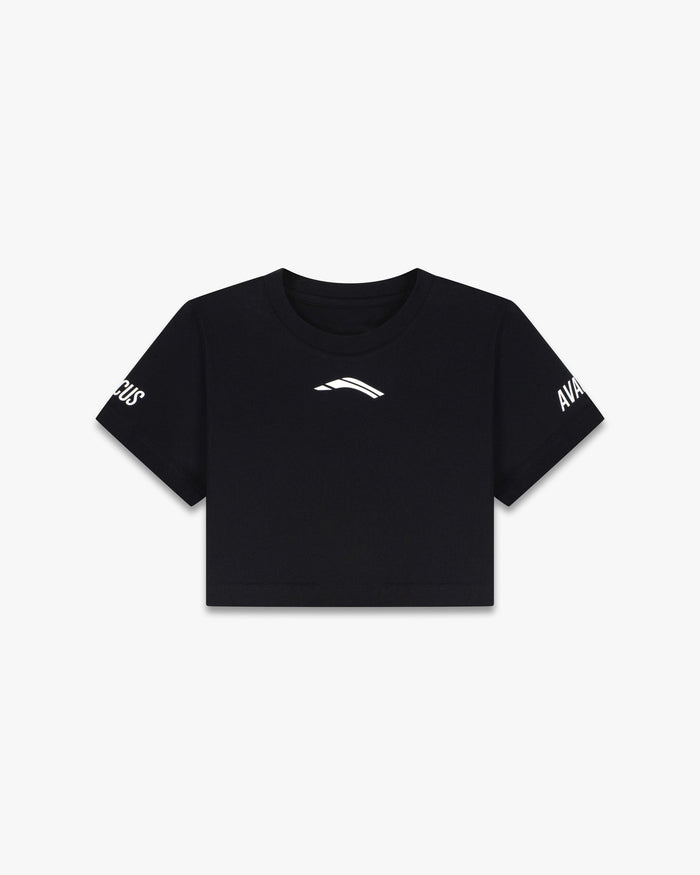 Avancus crop top tshirt black