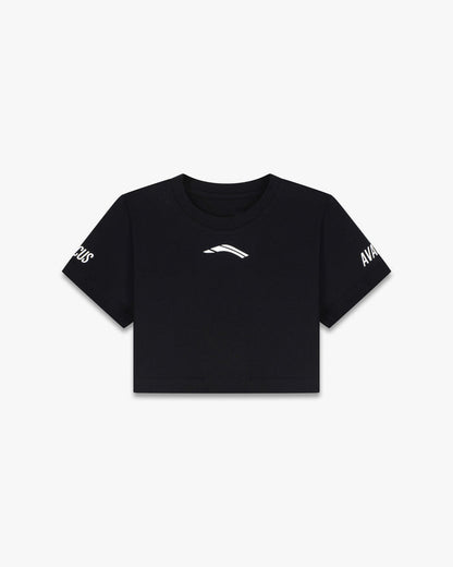 Avancus crop top tshirt black